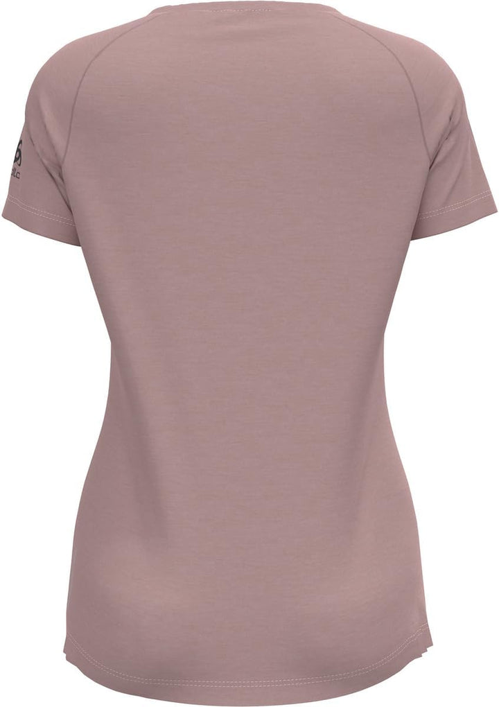 Odlo Damen Ascent Performance Wool 130 Gramm_551311 Kurzarm Shirt XL Pale Mauve Melange, XL Pale Mau