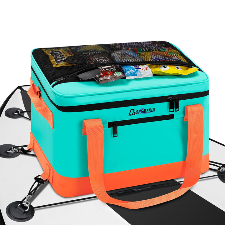 Paddle Board Cooler Wasserdicht, Super Capacity SUP Paddleboard Deck Cooler mit Schultergurt & 6 ela