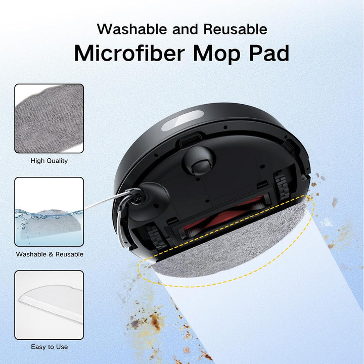 Q7 M5 Zubehör für Roborock Q7 M5,Q7 M5+,Q7 L5,Q7 L5+ Staubsauger,1 Hauptbürsten,4 HEPA-Filter,6 Wisc