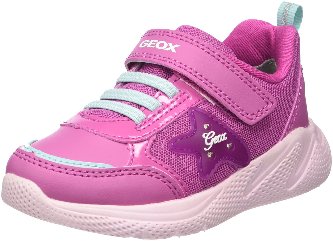 Geox Mädchen B Sprintye Girl D Sneakers 20 EU Fuchsia Aqua, 20 EU Fuchsia Aqua