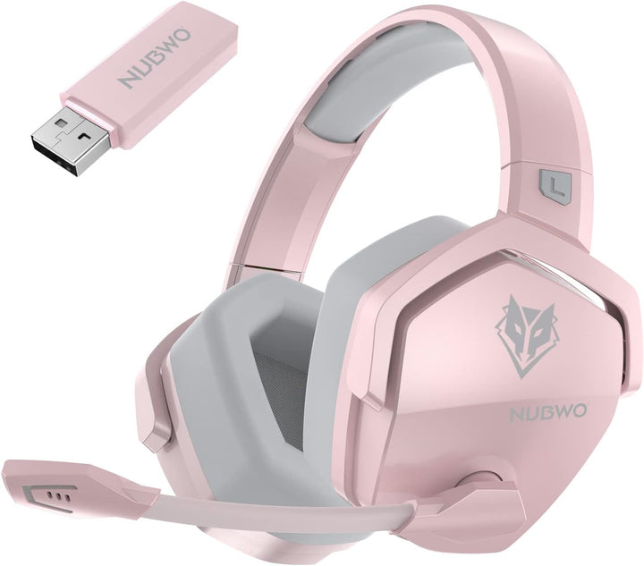NUBWO G06 Wireless Gaming Headset für PS5, PS4, PC, Rauschunterdrückung über Ohr-Gaming-Kopfhörer mi