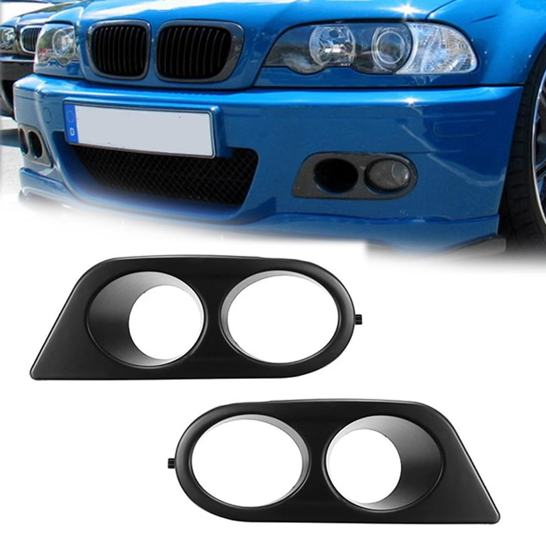2 PCS Kompatibel mit BMW 3er E46 M3 Nebelscheinwerfer Gitter 2001-2006 NebelscheinwerferRahmen E46 M