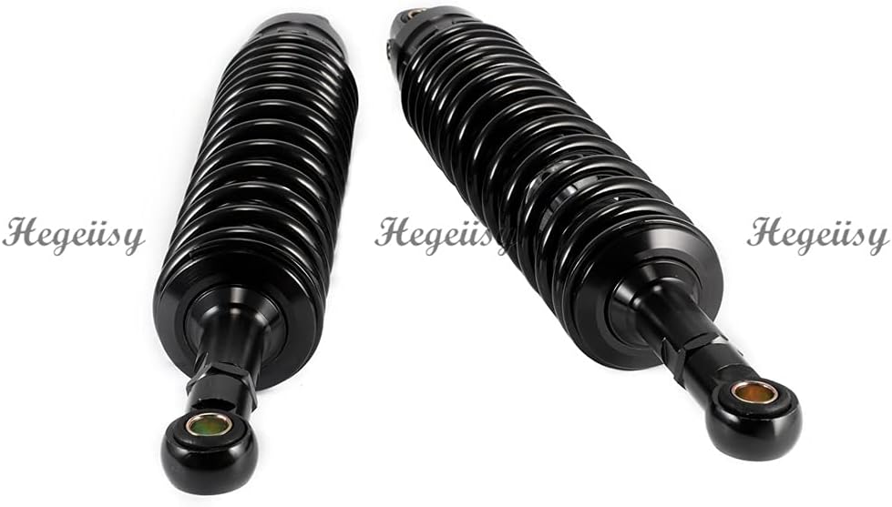 Hegeiisy 380mm 14.96 Zoll 8mm Feder Universal Motorrad Stossdämpfer Hinterradaufhängung ATV Quad Sco