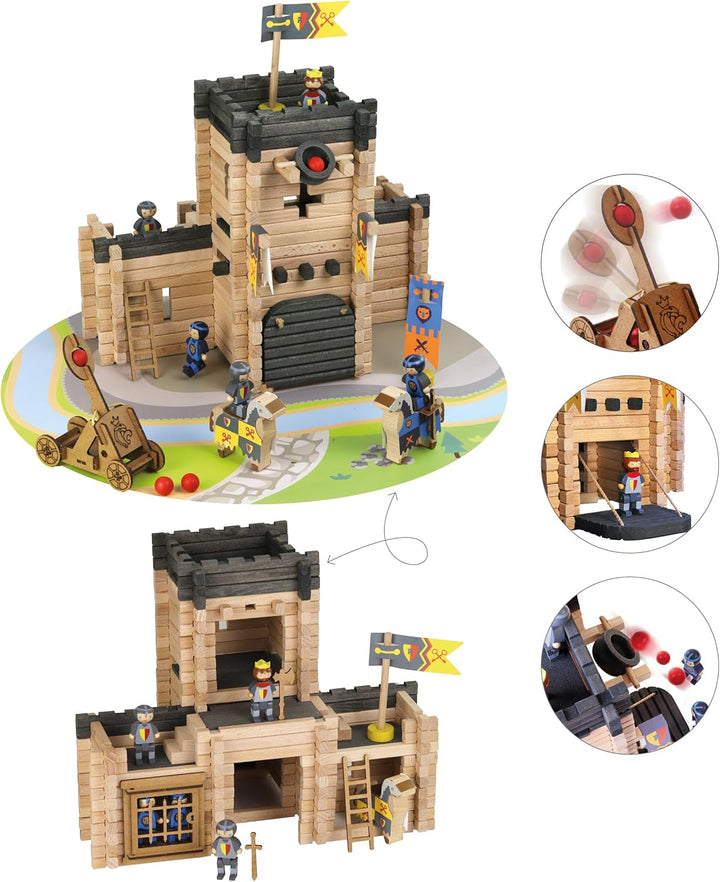 Jeujura - 8028 – Burg Fort et CatapuLTE – 270 Teile – ab 5 Jahren