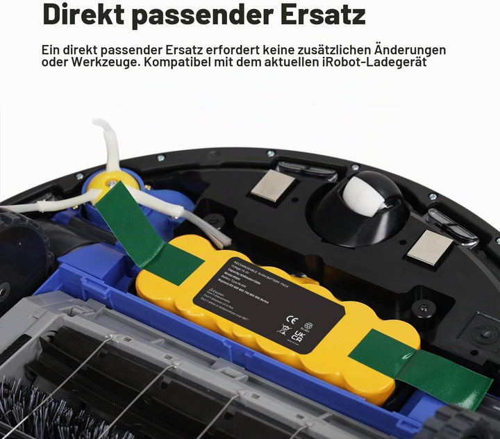 5000mAh Ersatzakku für iRobot Roomba 510 530 531 532 533 535 536 540 545 550 552 560 562 570 580 581
