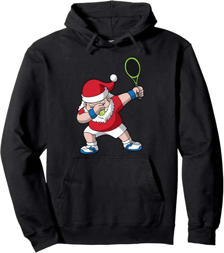 Tennis Weihnachten Dabbing Santa Claus Herren Damen Kinder Trainer Pullover Hoodie