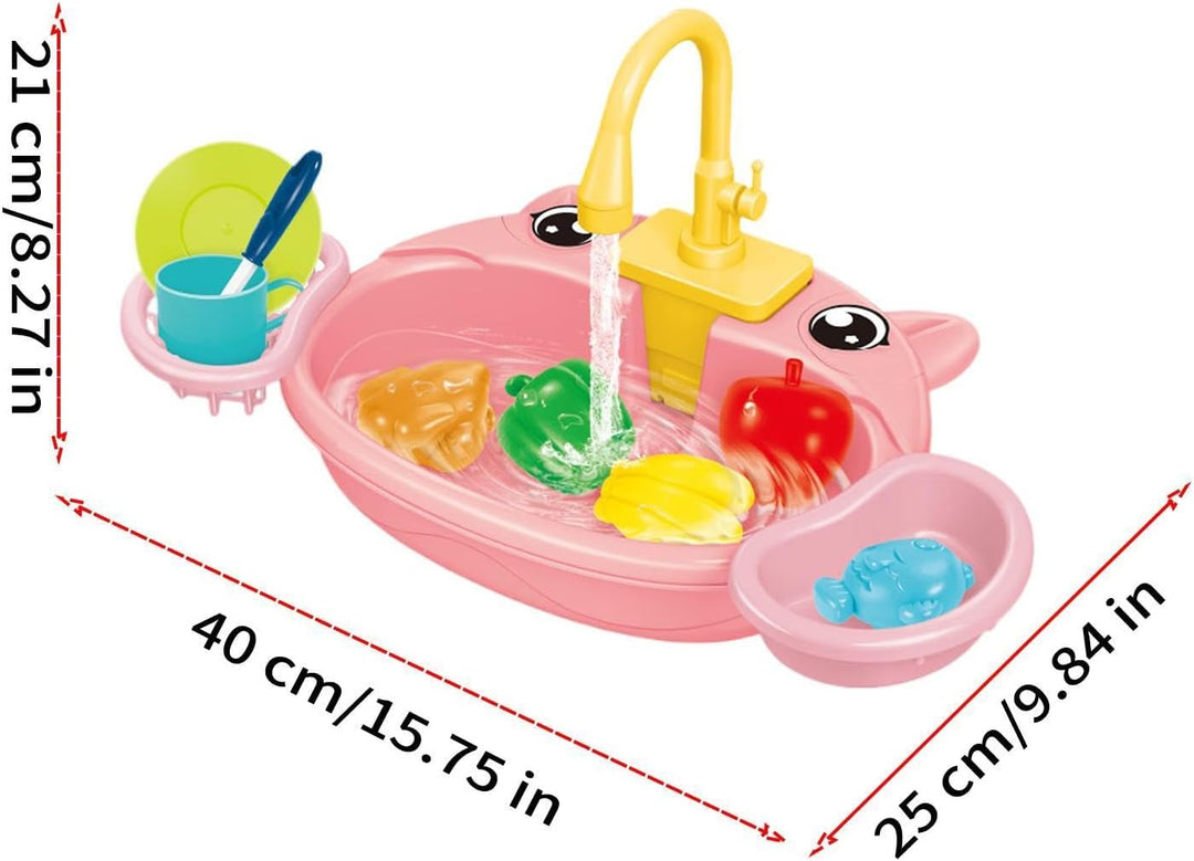 Spielwaschbecken für Kinder Küchen-Wasserspielzeug-Set | Outdoor-Kinderspüle draussen, Sommer Kinder