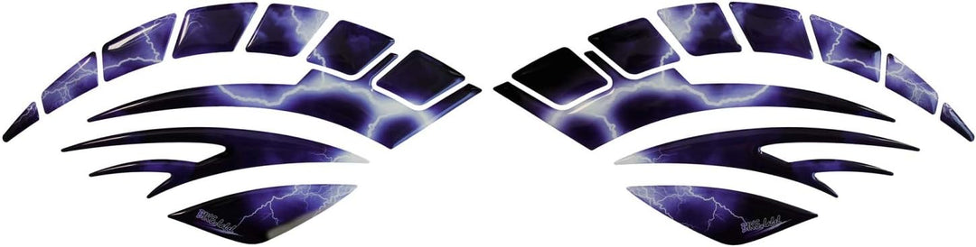 BIKE-label Tankpad Seitentank Blitz Purple Blue kompatibel für Suzuki 810019