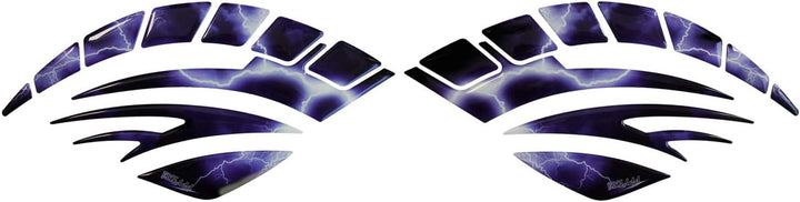 BIKE-label Tankpad Seitentank Blitz Purple Blue kompatibel für Suzuki 810019