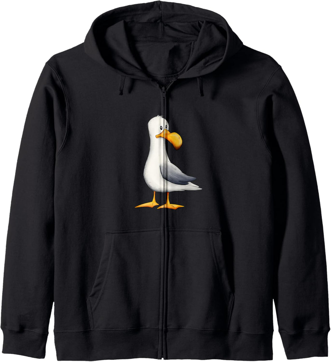 Lustige Möwe Nordsee Ostsee Meeres-Vogel Kapuzenjacke