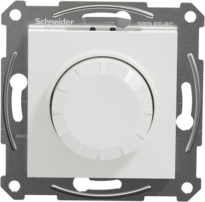 Schneider Electric Asfora EPH6870121D Dimmerschalter, Drehdimmer für LED Lampen Halogenlampen, 230V,