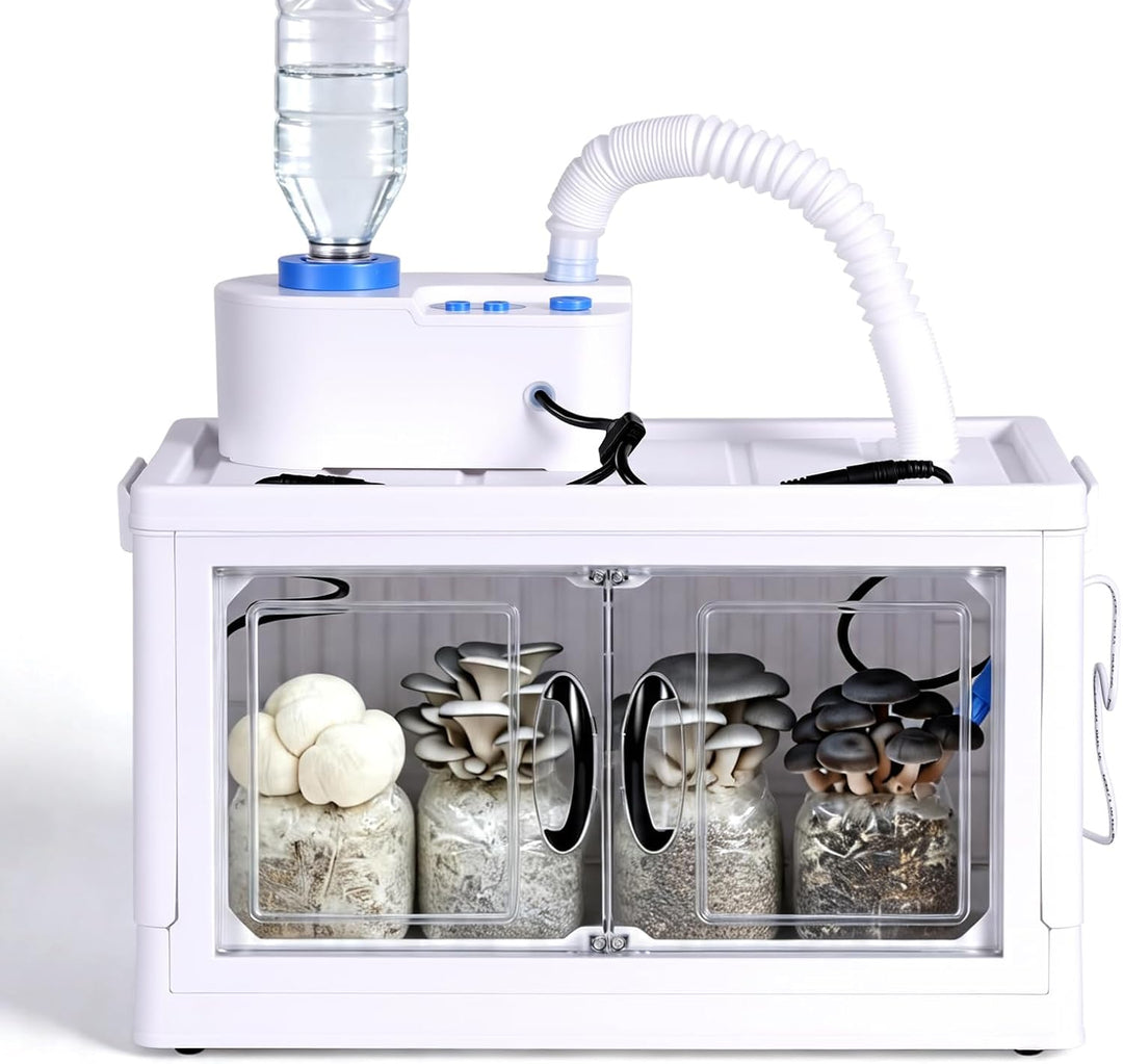 Pilzzuchtbox mit Luftbefeuchter Haushalts Pilzzuchtset Indoor Pilzzelt Pflanzkeimungs Box