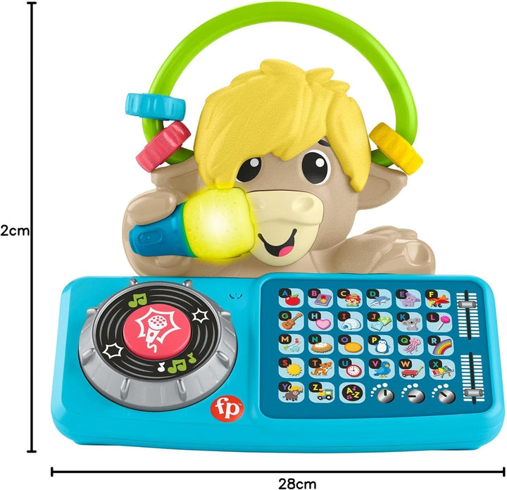 Fisher-Price Lernspielzeug für Babys und Kleinkinder, Beat Bande ABC DJ-Yak Taylor mit interaktiver