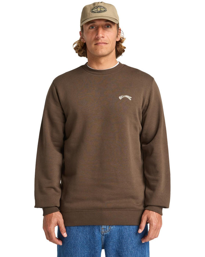 Billabong Herren Arch Cr Pullover (1er Pack) L Dark Cedar, L Dark Cedar