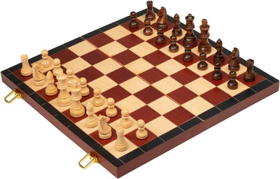 Philos 2605 - Schach, Schachspiel, Schachkassette, Feld 45 mm, Königshöhe 78 mm, Holz