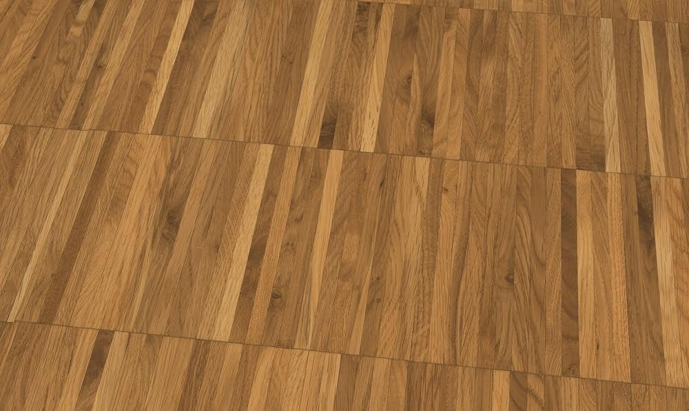 Hochkantlamellenparkett Eiche Industrie 22mm - Hochwertiges Massivparkett - Verlegeelemente