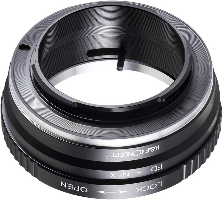K&F Concept FD-NEX Objektivadapter Canon FD Adapterring für Canon FD Objektiv auf Sony Alpha NEX E-M