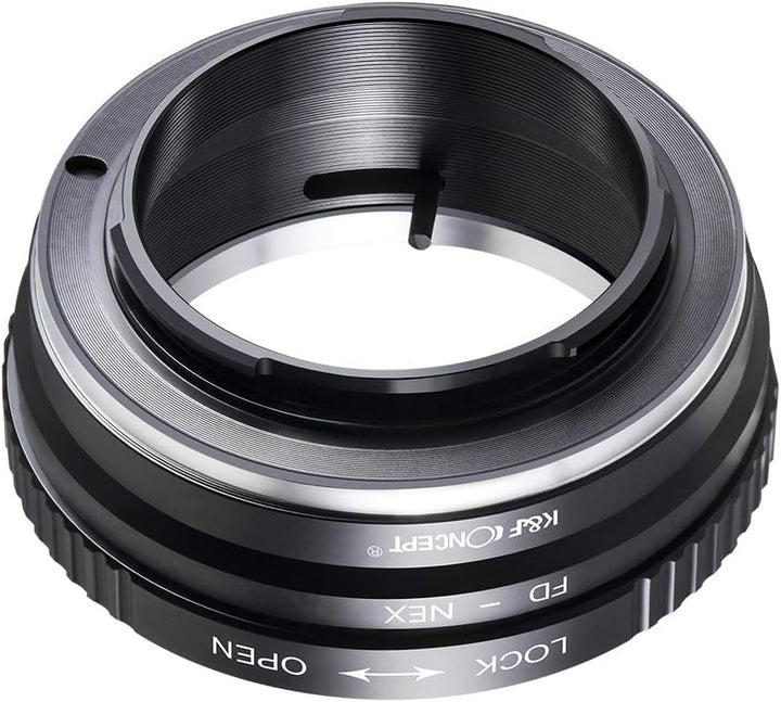 K&F Concept FD-NEX Objektivadapter Canon FD Adapterring für Canon FD Objektiv auf Sony Alpha NEX E-M