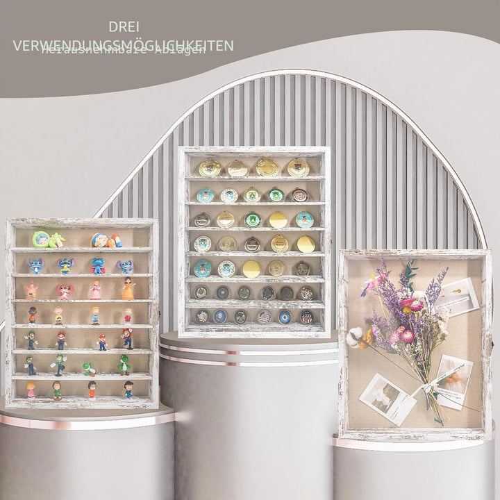 GraduationMall 3D Bilderrahmen mit Abnehmbaren Regalen 40x50cm Tief Objektrahmen zum Befüllen für Mi