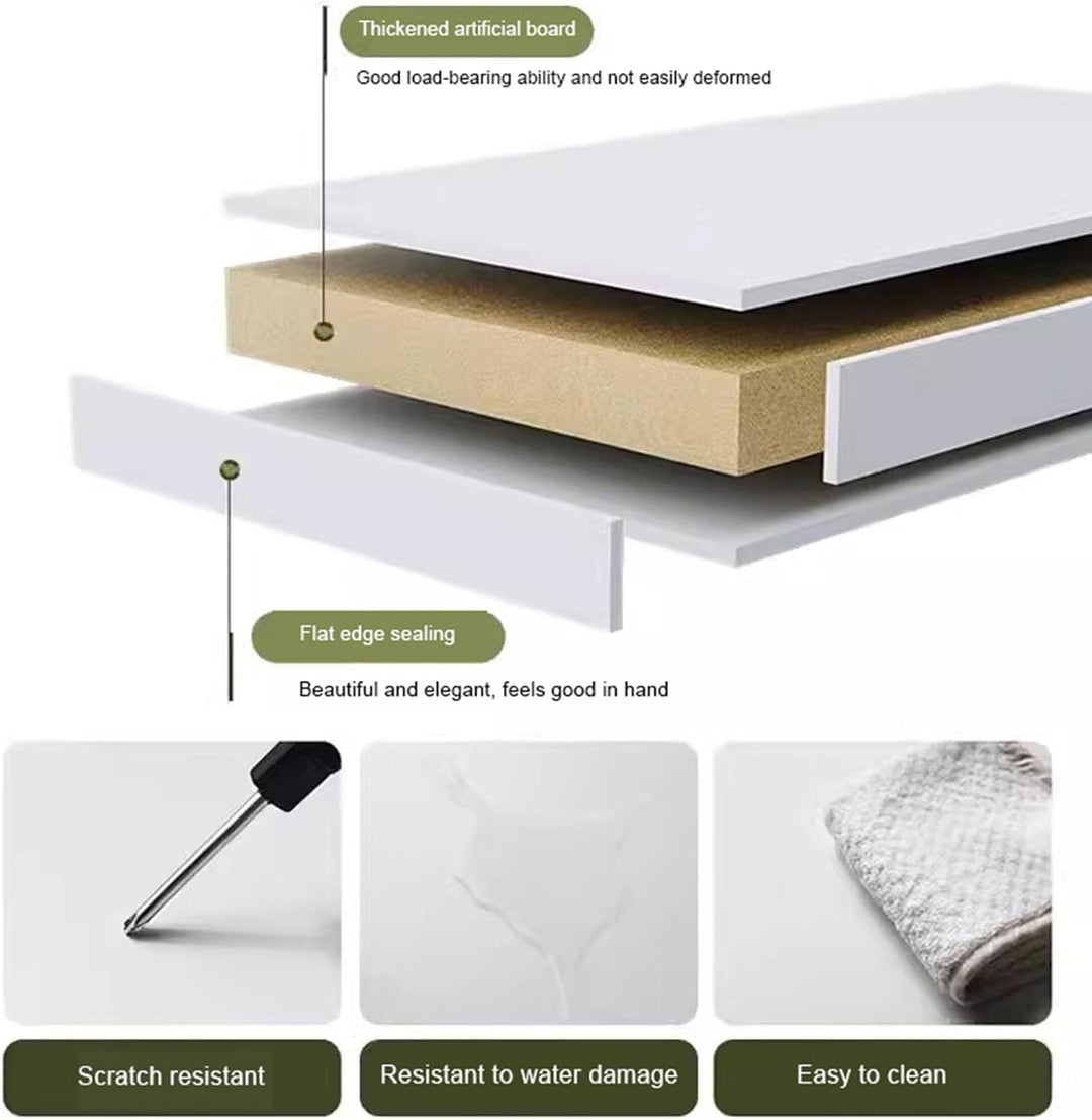 HöHenverstellbarer Betttisch Mit Rollen，Overbed Table Mobiler Schreibtisch GeräUmiger Esstisch HöHe