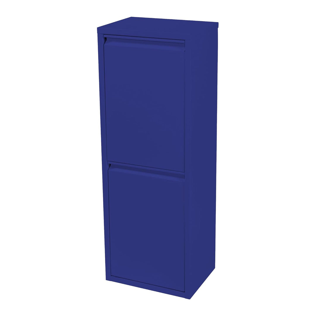 [en.casa] Mülltrennsystem Sollentuna Mülleimer 2 Fächer Küche 2 x 14 L Abfalleimer Müllschrank schma