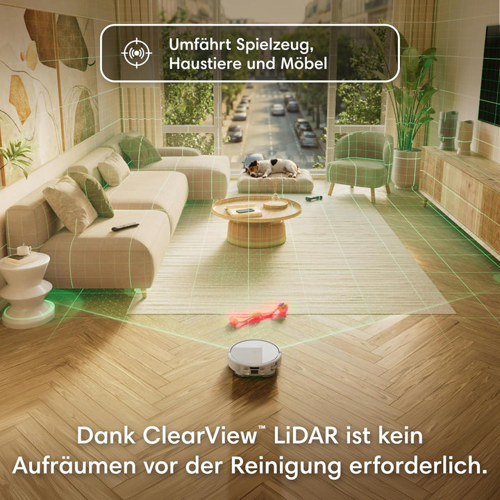 Roomba Plus 415 Saugroboter, AutoWash Basis, selbstreinigende Wischpads, Weiss