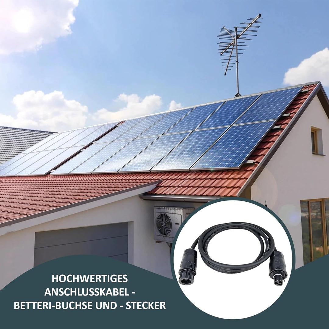 SolX Anschlussleitung - Betteri BC01 Buchse für 1-phasige Wechselrichter Made in Germany 2m, 2M
