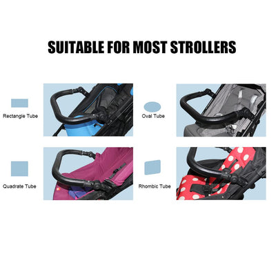 SOONHUA Stossstange für Kinderwagen aus PU-Leder für Kleinkinder, Kinderwagen, Armlehne, Universal-L