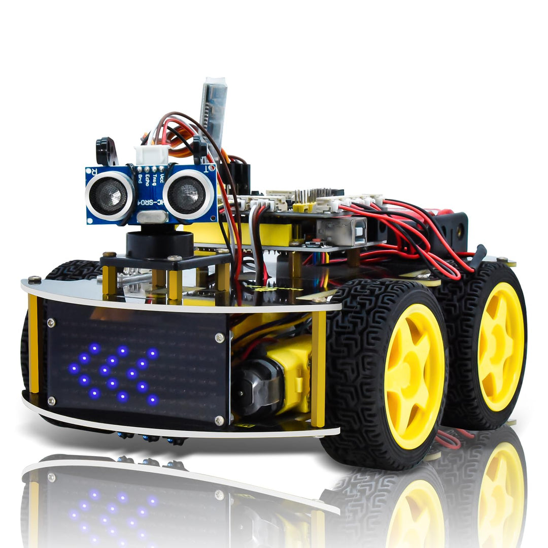 KEYESTUDIO 4WD Programmable Smart Car Robot Starter Learning DIY Kit f ...