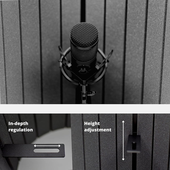 ACOUSPANEL Micscreen für Mikrofon Schallschutz Isolations schild Akustischer Akustikschaum Schaumsto