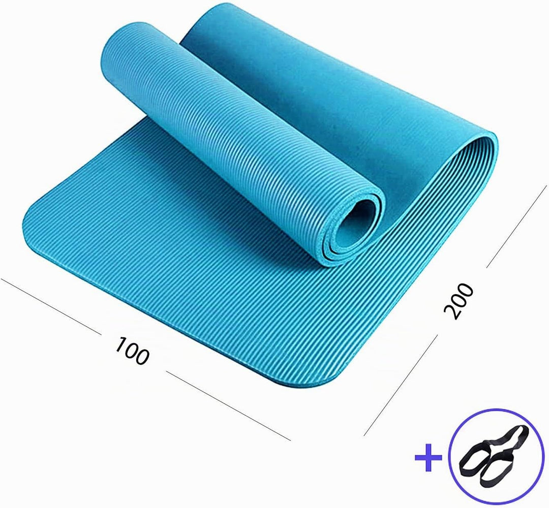 XXL Yogamatte Pilates-Matte Gymnastikmatte Fitnessmatte Fitnessmatte mit Tragegurt Phthalatfrei SGS-
