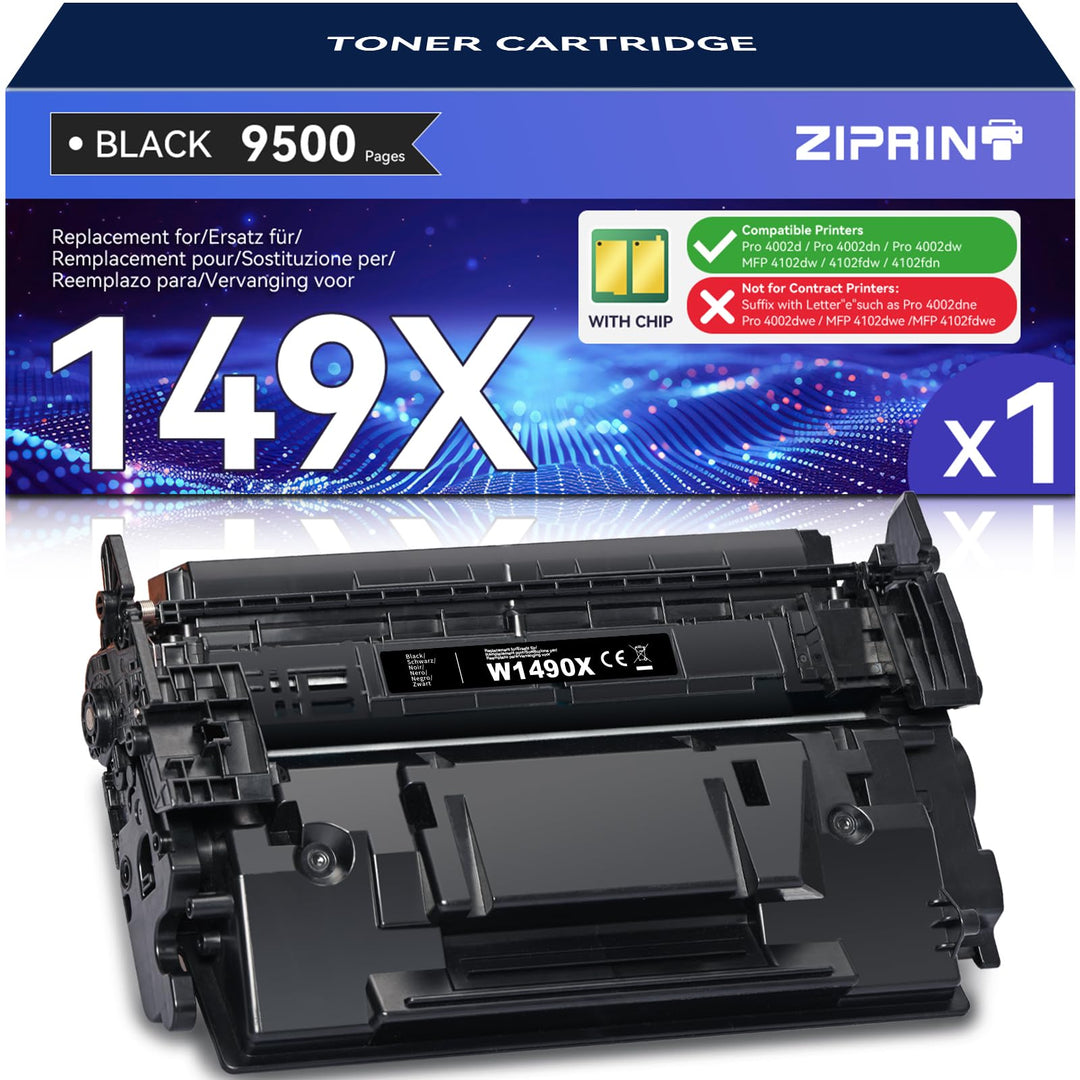 ZIPRINT 149X (Mit Chip) Toner Kompatible für HP Laserjet Pro 4002dn 4002dw 4002d 4002 Toner Laserjet
