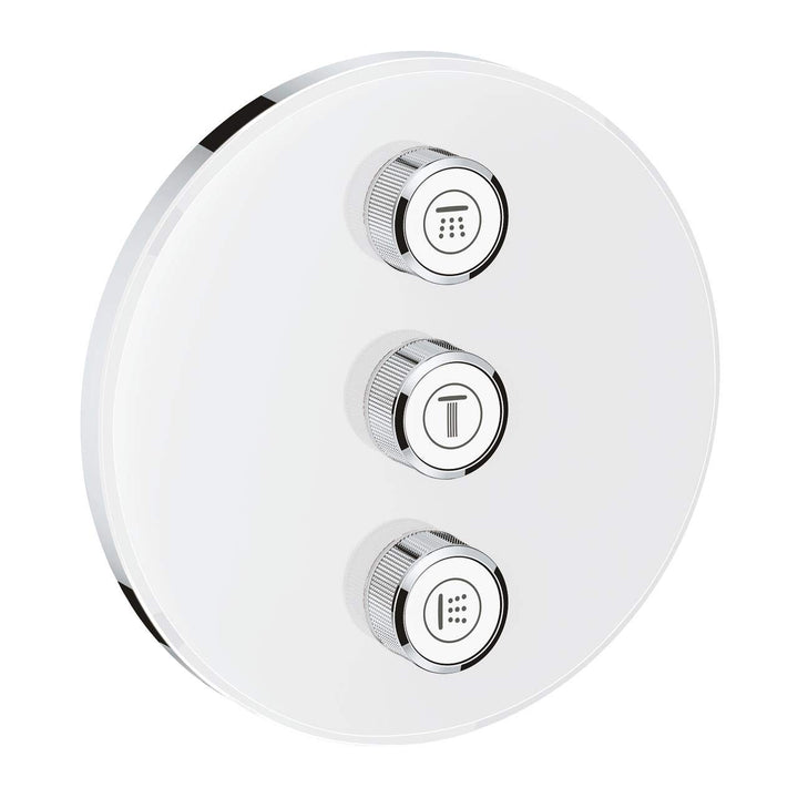 GROHE Grohtherm Samrtcontrol §Fach Unterputzventil (langlebig, ProGrip mit Rändelstruktur), alpinwei
