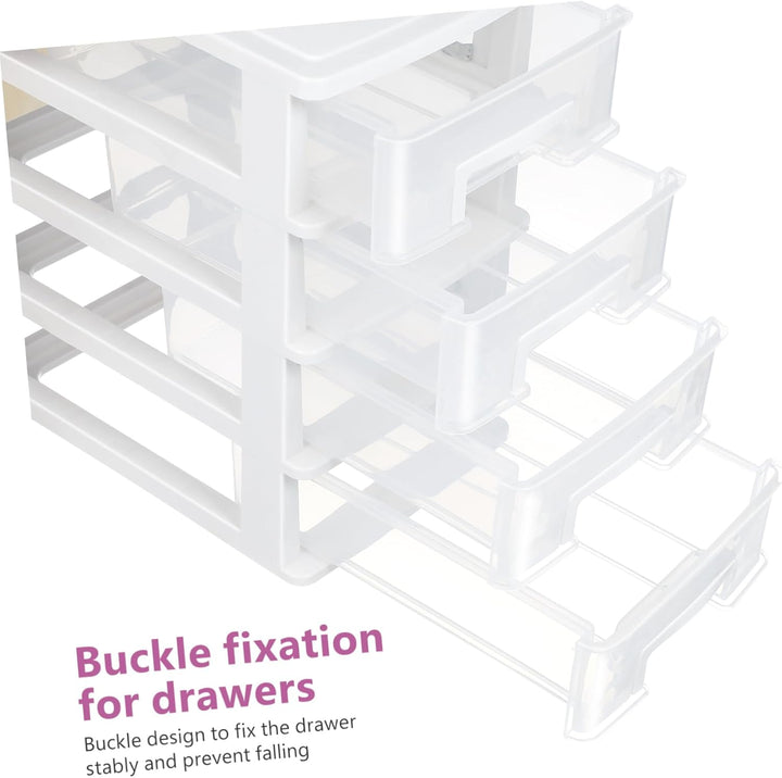 YARNOW 4 Schublade Desktop Storage Organizer| Beh?lter Lagerung Organizer Kommode Veranstalter für D