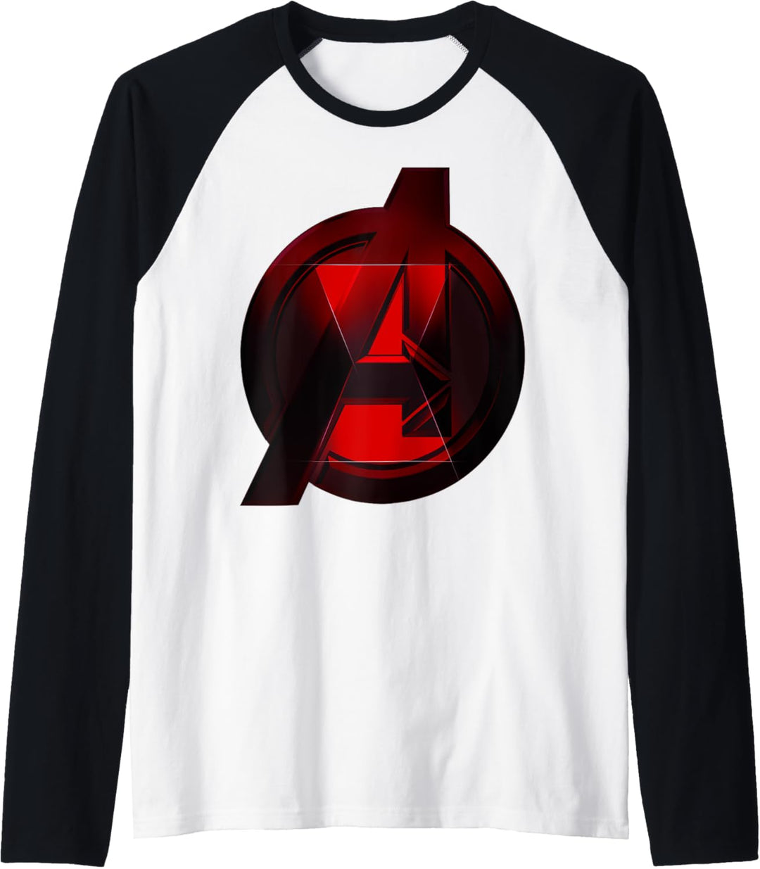 Marvel Black Widow Dark Avengers Logo Raglan