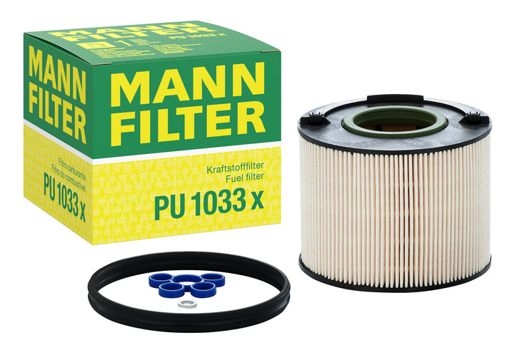 MANN-FILTER PU 1033 x Kraftstofffilter – Kraftstofffilter mit Dichtung/ Dichtungssatz – Für PKW