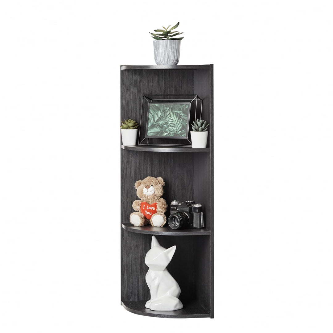 Iris Ohyama, Eckschrank, Bücherregal, 3 feste Regale, Design, Multifunktional, Büro, Eingang, Schlaf
