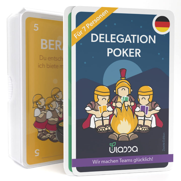 Delegation Poker Karten Set - 3-7 Personen - Für Agile Unternehmen zur effektiven Delegation von Ver