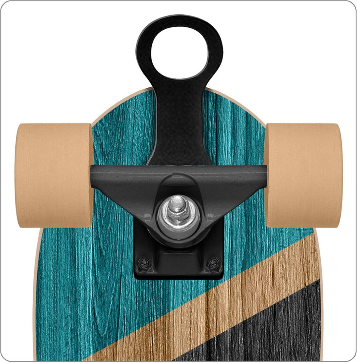 Skateboard Cruiser 27,5" x 8" SKIDS Control Oxygen, 70CM X 20CM, Blue-Black-Wood
