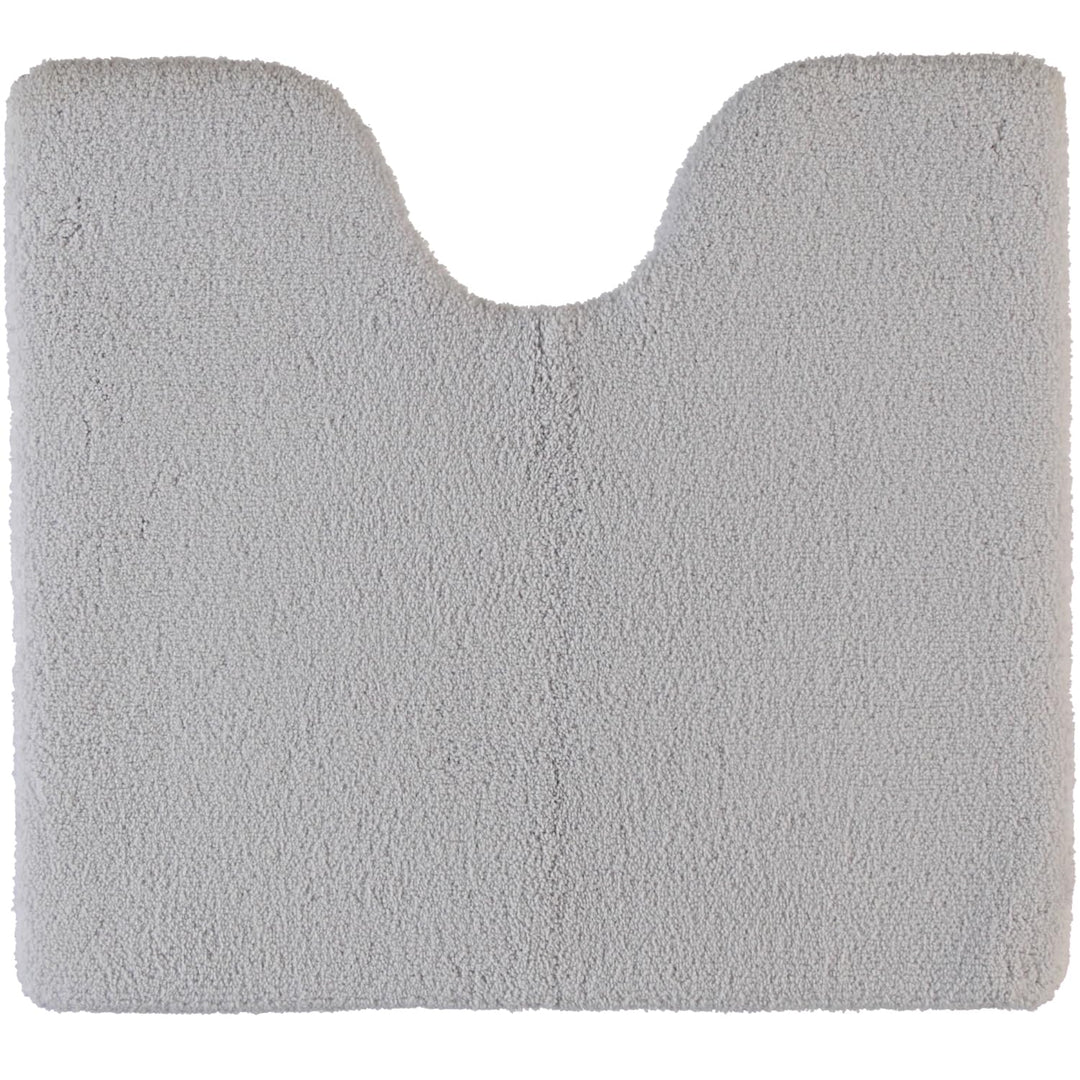 Rhomtuft Badteppiche Square perlgrau - 11 Toilettenvorlage mit Ausschnitt 55x60 cm, Toilettenvorlage
