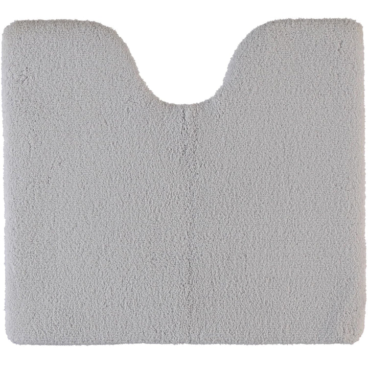 Rhomtuft Badteppiche Square perlgrau - 11 Toilettenvorlage mit Ausschnitt 55x60 cm, Toilettenvorlage
