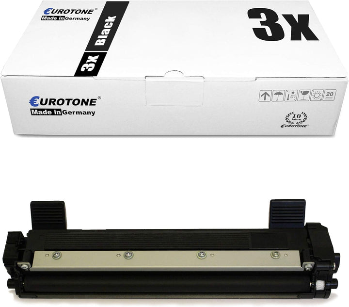 3X Eurotone Toner für Brother HL 1110 1112 1201 1210 1211 1212 A R E W ersetzt TN1050 3x Black, 3x B