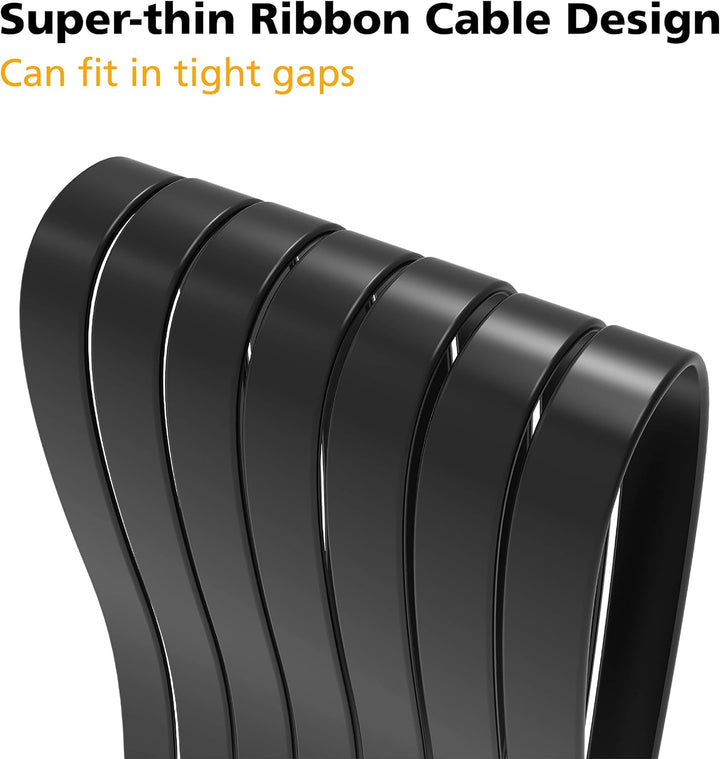 Akasa Compatible Riser Black X2 Mark IV, Premium PCIe 4.0 x16 Riser-Kabel, 20 cm - schwarz