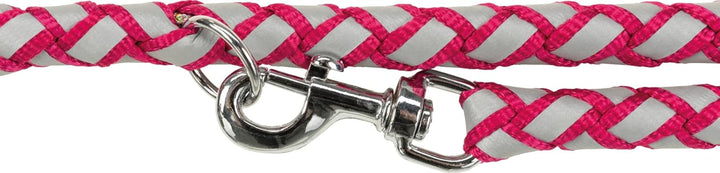 TRIXIE Hundeleine Cavo V-Leine L–XL, 2,00 m ø 18 mm in fuchsia - verstellbare Leine mit reflektieren
