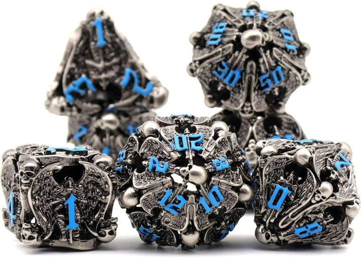 Würfelset Dungeons and Dragons Würfel, DND Würfel 7 teilig, ZHOORQI Polyedrische Würfel Set D&D Würf