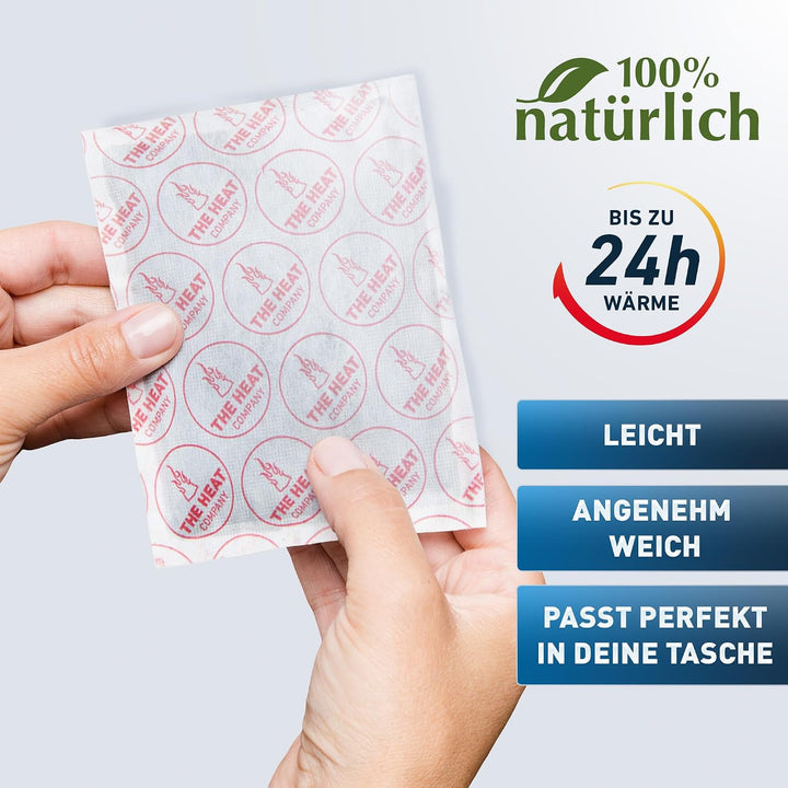 THE HEAT COMPANY Handwärmer XL - 10, 20 oder 40 Stück - EXTRA WARM - grosser Taschenwärmer - Wärmeki