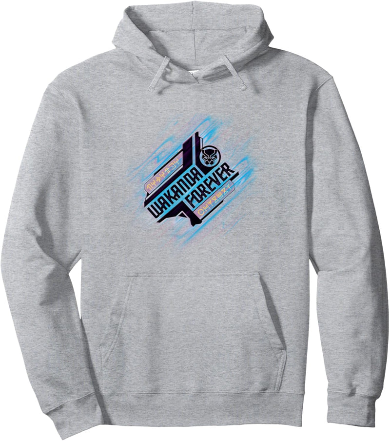 Marvel Black Panther: Wakanda Forever Diagonal Title & Icon Pullover Hoodie