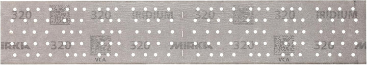 Mirka Iridium Premium-Schleifpapier 70x400mm und 70x198mm / mittig perforiert/Klett/Korn 320, 50 Stk