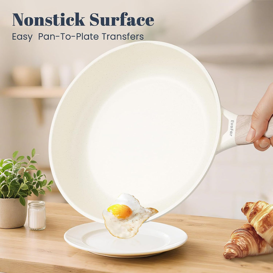Keramik Pfanne 28cm Antihaft Beschichtet, Bratpfanne Induktion, Omelette Pfanne, Cooking Frying Pan,