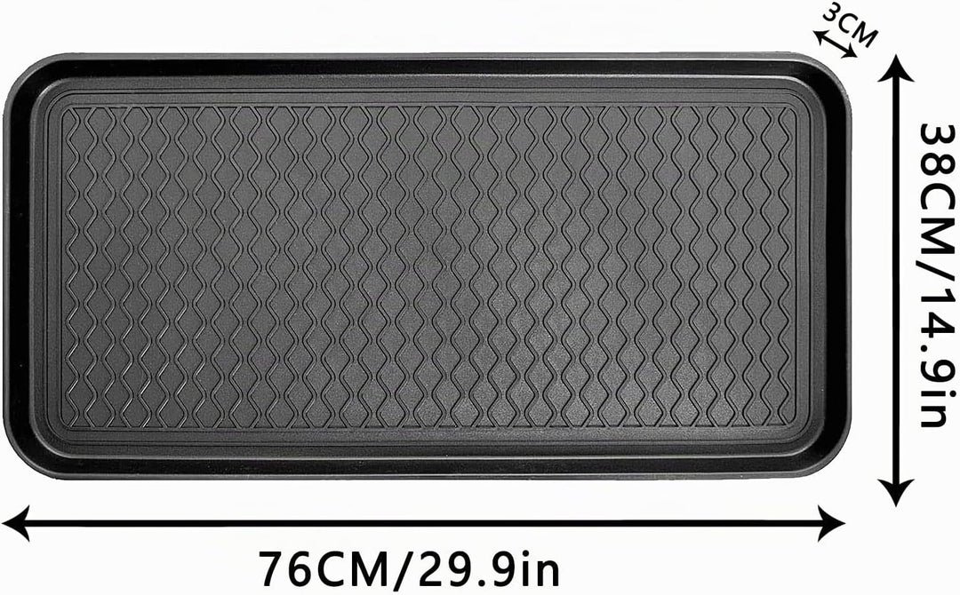 3 Stück Schuhabtropfschale Schuhmatte Ablage,Schuhablage Schuhabtropfschale,Schuhwanne 76x38x3cm Mit
